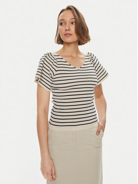 Vero Moda Vero Moda Bluzka Ginny 10278323 Biały Slim Fit