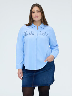 Fiorella Rubino Fiorella Rubino Koszula 5082T001493N004 Turkusowy Regular Fit