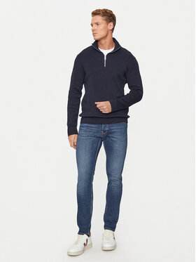 Jack&Jones Džemper Milano 12259664 Tamnoplava Relaxed Fit