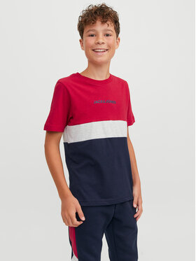 Jack&Jones Junior Jack&Jones Junior T-Shirt 12237430 Czerwony Regular Fit