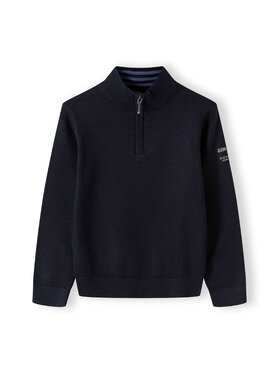 minoti minoti Sweter 27KNIT62 Granatowy Regular Fit