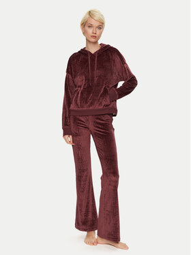 DKNY DKNY Piżama YI80034 Bordowy Relaxed Fit