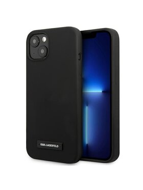 KARL LAGERFELD KARL LAGERFELD Etui na telefon Silicone Plaque Czarny