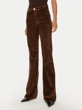 PINKO Pinko Pantaloni din material Flora 100561 A20R Maro Regular Fit
