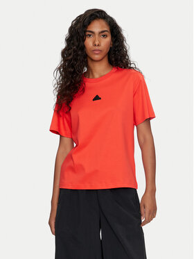 adidas adidas T-shirt Signature Graphic Print IY1460 Arancione Loose Fit