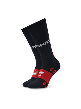 Compressport Compressport Augstas unisex zeķes Run SU00004B Melns