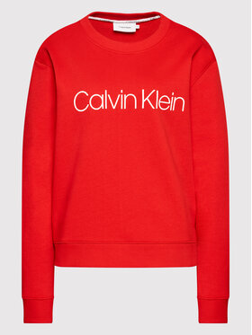 Calvin Klein Curve Calvin Klein Curve Mikina Inclusive Core Logo K20K203634 Červená Regular Fit