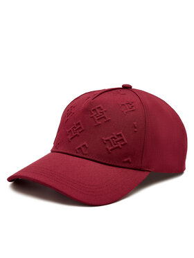 Tommy Hilfiger Šilterica Monogram Debossed Cap AW0AW15328 Crvena