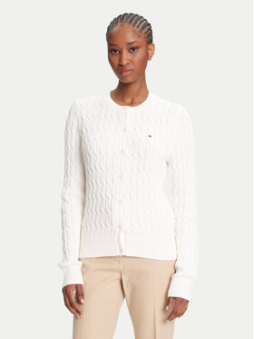 Tommy Hilfiger Tommy Hilfiger Ζακέτα WW0WW46514 Εκρού Regular Fit
