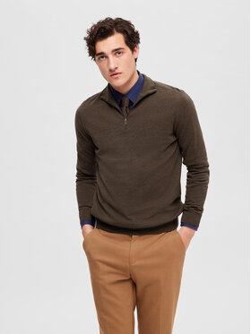 Selected Homme Selected Homme Svetr 16074687 Hnědá Regular Fit
