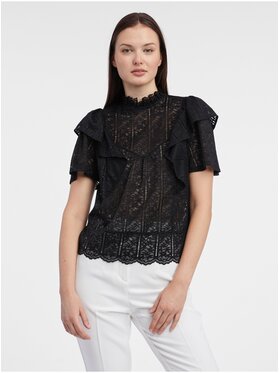 Orsay Orsay Bluzka 102097660000__XS Czarny Regular Fit