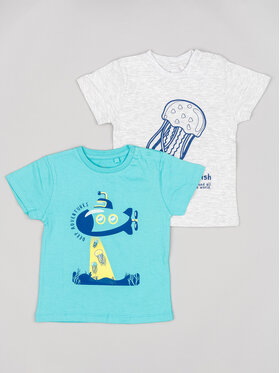 Zippy Zippy Set di 2 T-shirt ZBBAP0303 23016 Multicolore Regular Fit