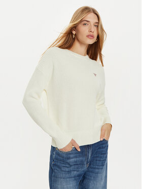 Guess Guess Sweter W4BR08 Z3HM1 Écru Regular Fit