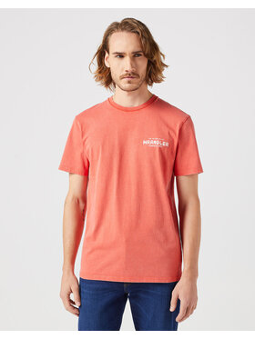 Wrangler Wrangler T-Shirt GRAPHIC TEE Czerwony Regular Fit
