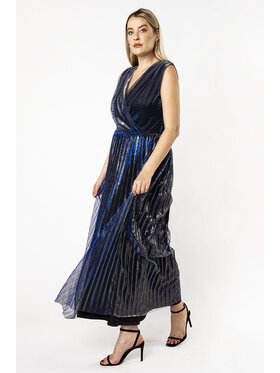 QUIOSQUE QUIOSQUE Sukienka wieczorowa BRILLIANT DRESS Niebieski Regular Fit