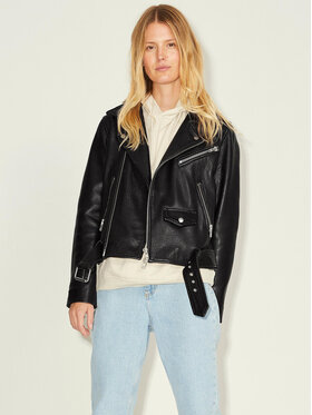 JJXX JJXX Μπουφάν δερμάτινο 12200286 Μαύρο Regular Fit