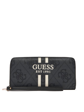 Guess Guess Голям дамски портфейл Laurell II Slg SWOS74 59146 Черен