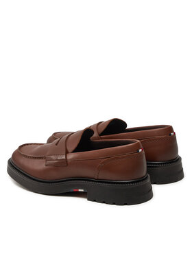 Tommy Hilfiger Čevlji Brez Vezalk Comfort Lwt Lth Loafer FM0FM05089 Rjava