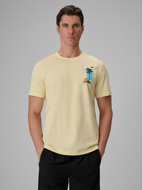 4F 4F T-shirt 4FRSS26TTSHM4301-73S Giallo Regular Fit