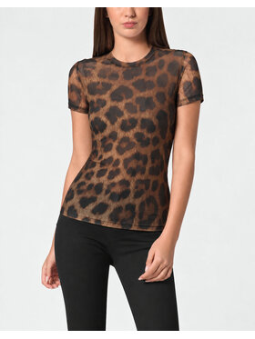 PHILIPP PLEIN PHILIPP PLEIN T-Shirt 32191 Hnědá Skin Tight Fit