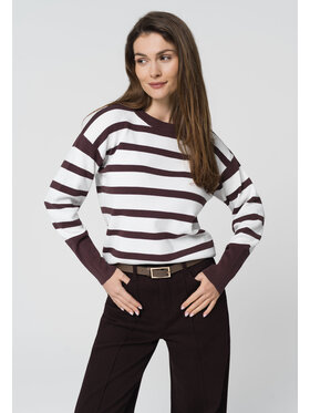 Volcano Volcano Sweter s-zita Biały Regular Fit