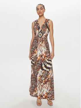 LOLA CASADEMUNT LOLA CASADEMUNT Abito da cocktail LS2416091 Marrone Regular Fit