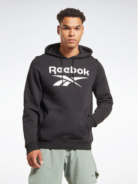 Reebok Reebok Džemperis Identity Stacked Logo H54802 Juoda Regular Fit