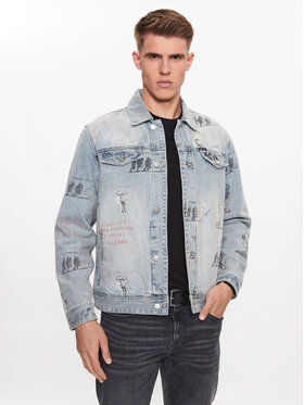 Guess Guess Geacă de blugi M3YXN6 D4YO0 Albastru Regular Fit