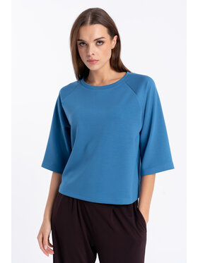CLICK CLICK Bluzka 10-6927 Niebieski Straight Fit