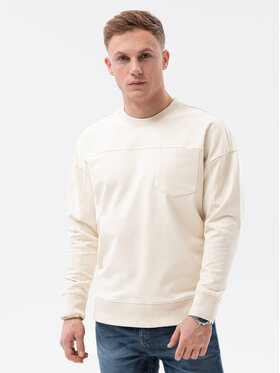 Ombre Ombre Mikina B1277 Béžová Regular Fit