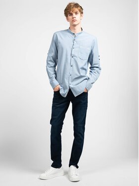 Antony Morato Antony Morato Πουκάμισο MMSL00470 FA400053 Γαλάζιο Slim Fit