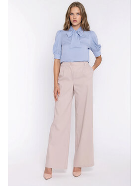 NIFE NIFE Kalhoty z materiálu SD141 Béžová Modern Relaxed Fit