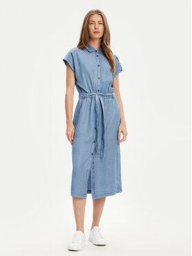 United Colors Of Benetton United Colors Of Benetton Sukienka koszulowa 4KHNDV0BI Niebieski Regular Fit