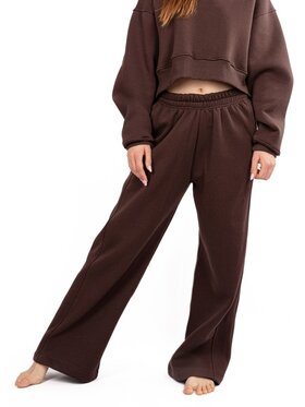 DKaren Sport DKaren Sport Spodnie dresowe DK-K-B17 Brązowy Classic Fit
