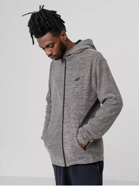 4F 4F Bluza H4Z22-PLM351-24M Szary Standard Fit
