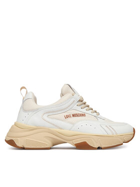 LOVE MOSCHINO LOVE MOSCHINO Sneakersy JA15426G1OIQ411A Biały