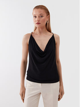 Patrizia Pepe Patrizia Pepe Top 2M4308/J113-K103 Negru Regular Fit