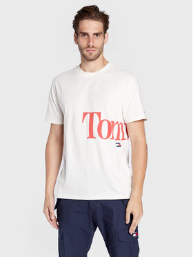 Tommy Jeans Tommy Jeans T-Shirt Tjm Bold DM0DM14013 Bílá Regular Fit
