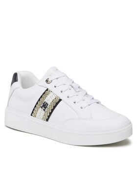 Tommy Hilfiger Tommy Hilfiger Sneakers Court Sneaker With Webbing FW0FW07106 Bianco