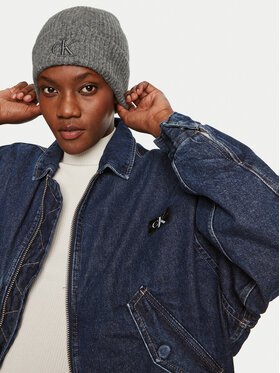 Calvin Klein Calvin Klein Cepure Thick Embroidery K60K612321 Pelēks