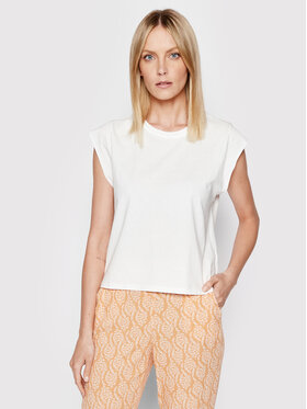 Etam Etam Pyjama-T-Shirt Gaela 6534185 Weiß Regular Fit