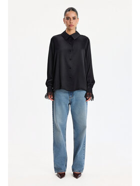 BENU BENU Koszula lejąca Czarny Relaxed Fit