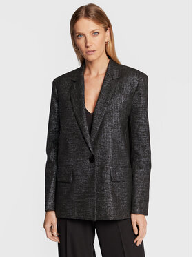 Patrizia Pepe Patrizia Pepe Švarkas 2S1433/A166-I2Y2 Juoda Oversize
