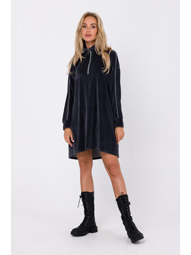 Made of Emotion Made of Emotion Sukienka codzienna M764 Szary Modern Fit