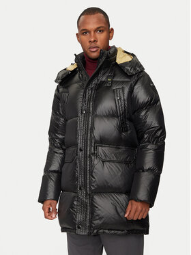 Blauer Blauer Vatovaná bunda 24WBLUK03323 Čierna Regular Fit