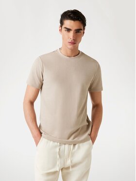 Guess Guess T-Shirt 175927 Beżowy Classic Fit