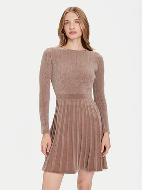 Guess Guess Φόρεμα υφασμάτινο W5BK79 Z3902 Μπεζ Regular Fit