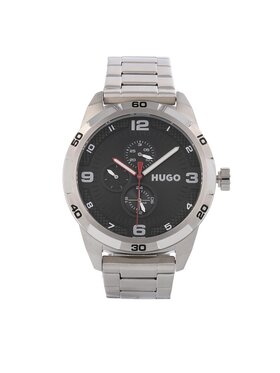 HUGO Hugo Zegarek Grip 1530276 Srebrny