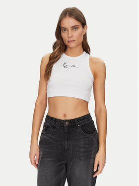 Karl Kani Karl Kani Felső 6131302 Fehér Cropped Fit