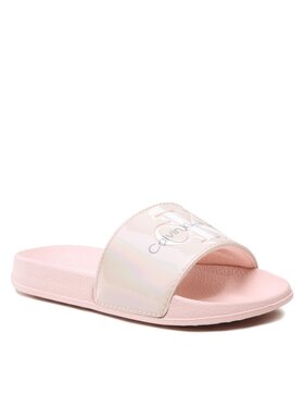Calvin Klein Jeans Calvin Klein Jeans Šľapky Logo Print Pool Slide V3A0-80529-1601 Ružová